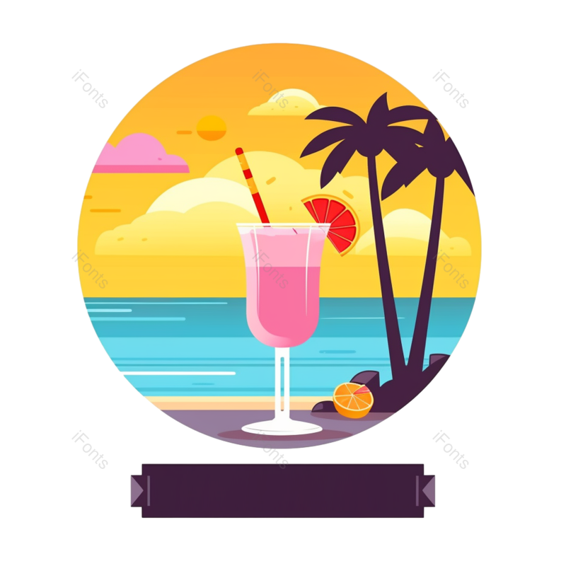 扁平化设计图片,天空元素,户外PNG,夏天免抠素材